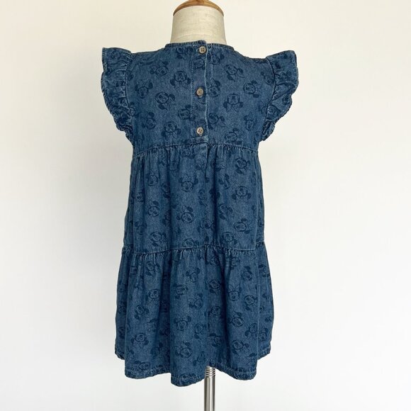 Mickey and Friends at George Minnie Mouse Denim Swing Dress 3-4 Years - Picture 3 of 5